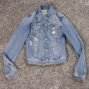 Miss Me Denim Light Wash Distressed Blue Jeans Jean Jacket S💙